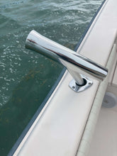 Load image into Gallery viewer, 1-Way Fishing Rod Holder - 10" Flared Tulip - Outrigger Style - Rod Rigger - Polished Aluminum