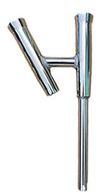 Load image into Gallery viewer, 2-Way Fishing Rod Holder - 10" Flared Tulip - Kite Rod Holder - Polished Aluminum