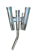 Load image into Gallery viewer, 5-Way Fishing Rod Holder - 10" Flared Tulip - Bent Butt - Kite Rod Holder - Polished Aluminum