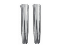 Load image into Gallery viewer, Weld On Fishing Rod Holder (2 Pack) - 10" Flared Tulip with Vinyl Insert - Polished Anodized Aluminum