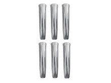 Load image into Gallery viewer, Weld On Fishing Rod Holder (6 Pack) - 10" Flared Tulip with Vinyl Insert - Polished Anodized Aluminum