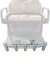 Load image into Gallery viewer, Fishing Rod Holder For Golf Cart - 5 Rod - Flared Fishing Pole Holder - Polished Anodized Aluminum