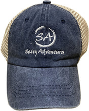 Load image into Gallery viewer, Salty Adventures Cap - Vintage Washed Distressed Baseball Trucker Cap For Men Women