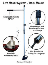 Load image into Gallery viewer, Live Mount System - Accessory Track Mount - Ranger and Tracker - Live Sonar Transducer Mount Pole