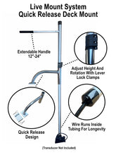 Load image into Gallery viewer, Live Mount System - Deck Mount - Quick Release - Live Sonar Transducer Mount Pole