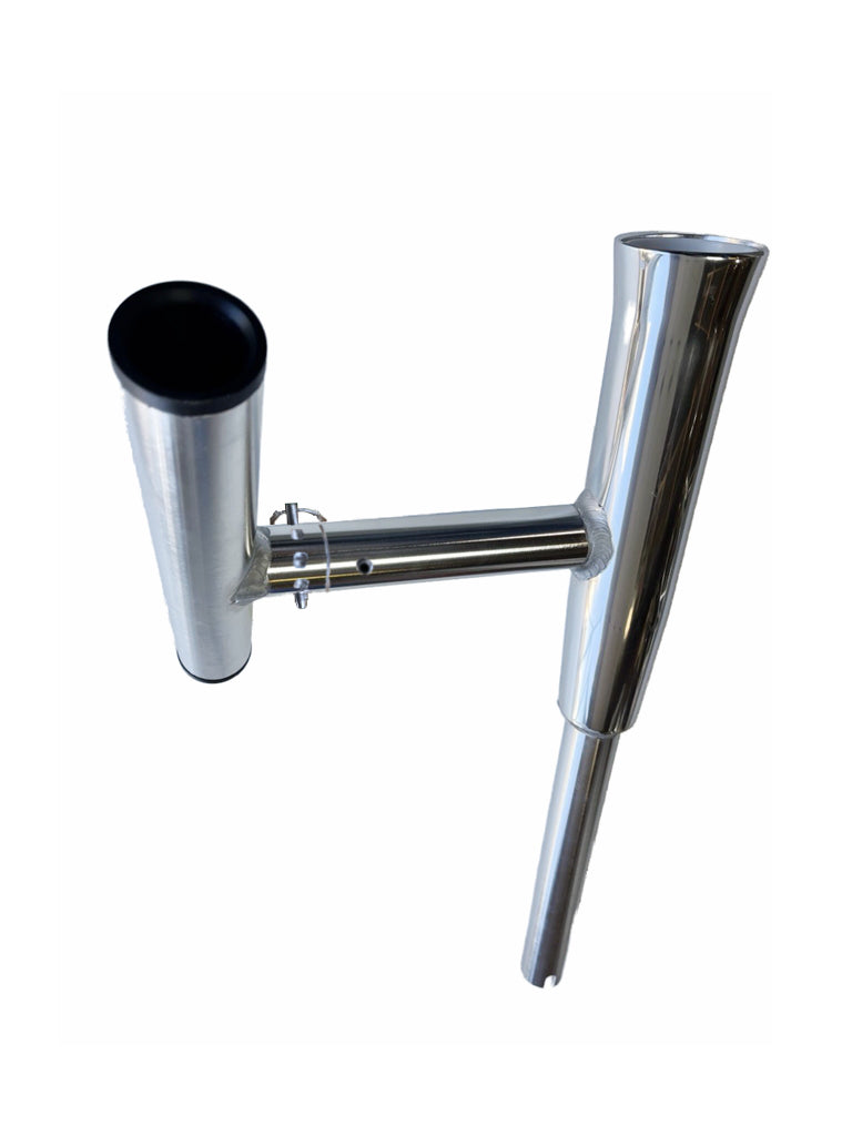 UNI-FIT Holder With Rod Holder - Fits In Rod Holder - Island Anchor Shallow Water Anchor Pole Holder and Rod Holder UNI-FIT Holder With Rod Holder - Fits In Rod Holder - Island Anchor Shallow Water Anchor Pole Holder and Rod Holder