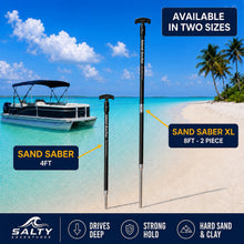 Load image into Gallery viewer, Island Anchor® Sand Saber™ 4FT - Shallow Water Anchor Pole for Hard Sand & Clay
