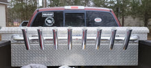 Load image into Gallery viewer, 6 Rod - Toolbox Mount Truck Fishing Rod Holder Rack - 10" Flared Tulip - Polished Aluminum