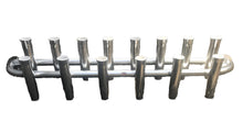 Load image into Gallery viewer, 14 Rod - Toolbox Mount Truck Fishing Rod Holder Rack - 10" Flared Tulip - Polished Aluminum