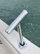 Load image into Gallery viewer, Salty Adventures 1-Way Fishing Rod Holder (Anodized Aluminum) - Outrigger Style - Rod Rigger
