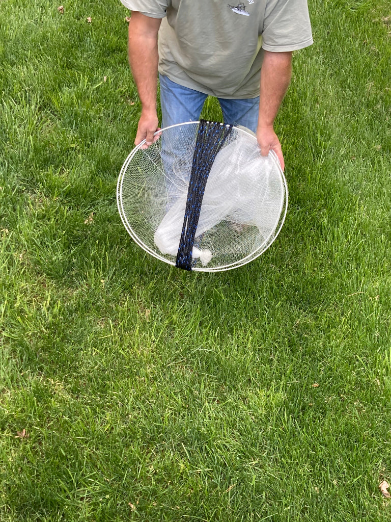 Ballyhoo Bait Net - Collapsible Hoop Net - Folds For Easy Storage