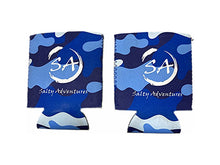 Load image into Gallery viewer, Salty Adventures - Neoprene Collapsible Insulated Beverage Cooler Sleeve -  2 Pack - Can Cozy
