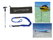Load image into Gallery viewer, Island Anchor - Mini - Spike Beach Anchor, Sand Anchor, Shallow Water Anchor for Small Boat, PWC, Jet Ski, and Kayak : Securely Anchor on the Beach, Sandbar or in Shallow Water
