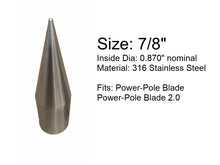 Load image into Gallery viewer, Island Anchor - Spear Tip for 7/8&quot; or 3/4&quot; Hydraulic Shallow Water Anchor Pole Spike Tip: Fits Power-Pole Sportsman, Pro Series, Blade, Blade 2.0, Minn Kota Raptor, Lewmar Axis
