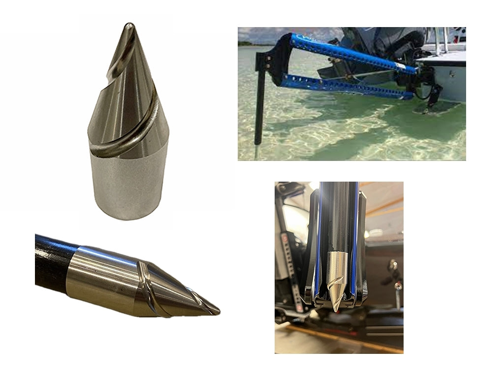 Island Anchor - Turbo Tip (Tip Only) for 1 inch Shallow Water Anchor ...