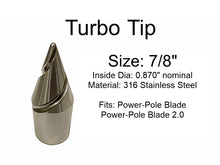 Load image into Gallery viewer, Island Anchor - Turbo Tip for 1&quot;, 7/8&quot; or 3/4&quot; Hydraulic Shallow Water Anchor Pole Spike Tip: Fits Power-Pole Sportsman, Pro Series, Blade, Blade 2.0, Minn Kota Raptor, Lewmar Axis
