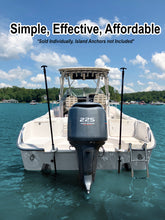 Load image into Gallery viewer, Island Anchor Shallow Water Anchor Pole Holder - Transom Mount - Quick Release

