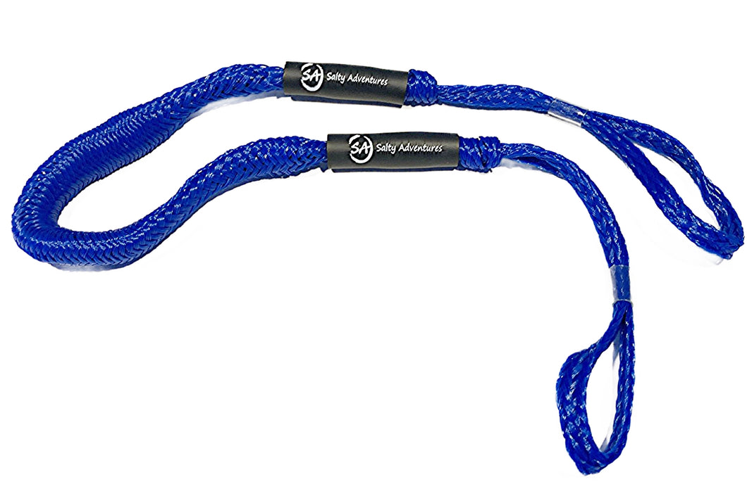 Island Anchor Bungee Dock Line -  Mooring Rope for Boats, PWC, Kayak